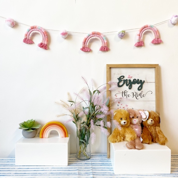 Rainbow Garland Nursery, Party Decorations Rainbow Garland, Baby Room Garland - Picture 3 of 8